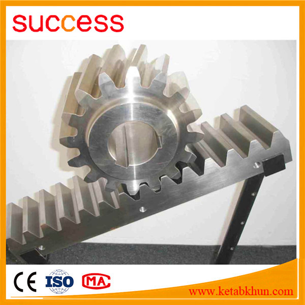 CNC machined small steel rack and pinion gears