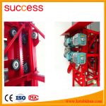 Helical rack and pinion for construction hoist