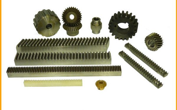 Construction elevator rack and pinion gears