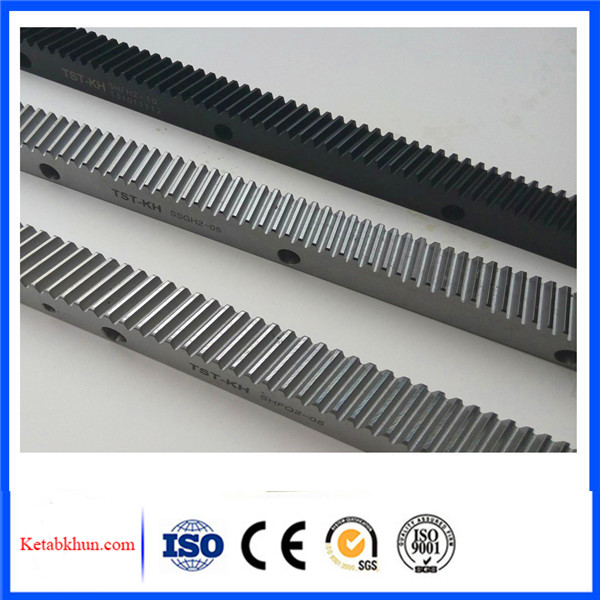 Industrial precision steel rack and pinion gears