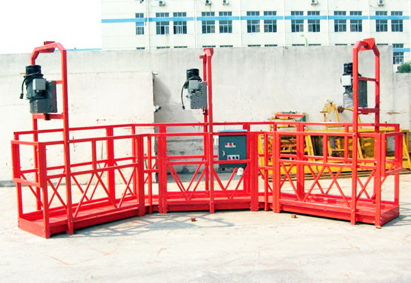 suspended Aerial Work Platform for pillar building
