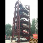 12 Cars SUV Smart PCX Vertical Rotary Parking Lift System Test before delivery