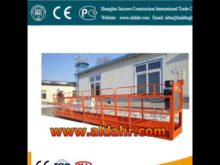 Factory Offer 6m length manual suspended platform by sea