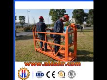 fast delivery Steel Material hoist suspended platform by Air