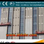 Glass Curtain Wall Installtion Wire Rope Suspended Platform 230V Single phase