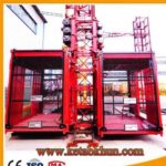 High Quality Sc100 1 Ton Double Cages Construction Mini Hoist Cranes