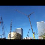 Omni hotel: overview, tower cranes going up