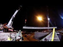 ORBP: I-65N @ 10th st overpass beam install