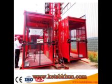 Popular In Oman Double／Single Cages Construction Site Elevator