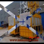 Sc100 Double Cages Construction Hoist ,Construction Mini Hoist Cranes