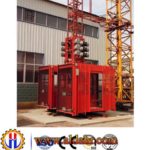 Twin Cage Construction Hoist with Invertor