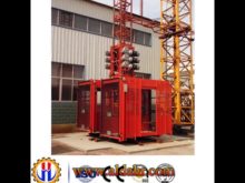 Twin Cage Construction Hoist with Invertor